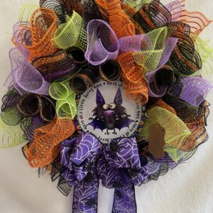 Halloween wreath with the Bats