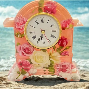 Garden of Roses Vintage Custom Made Handmade Clocks